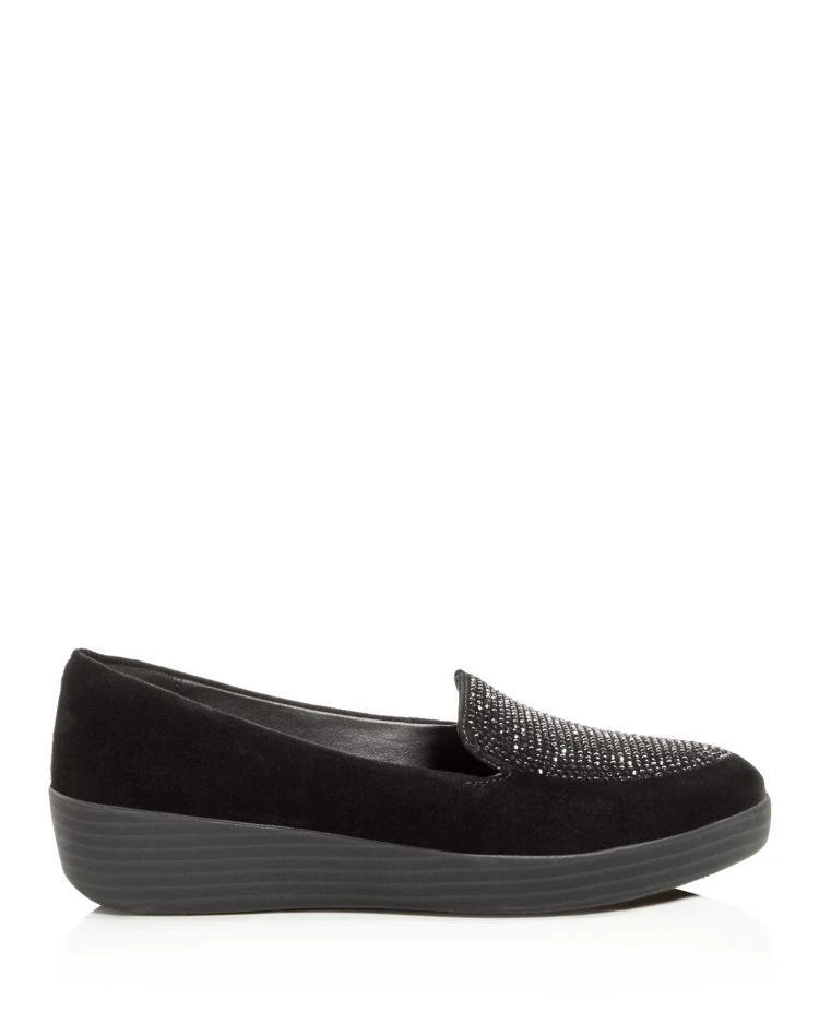 商品FitFlop|Women's Sparkly Suede Sneaker Loafers,价格¥1047,第2张图片详细描述