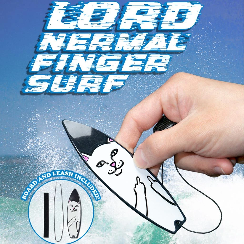 商品RIPNDIP|Lord Nermal Finger Surfboard (Black),价格¥76,第2张图片详细描述