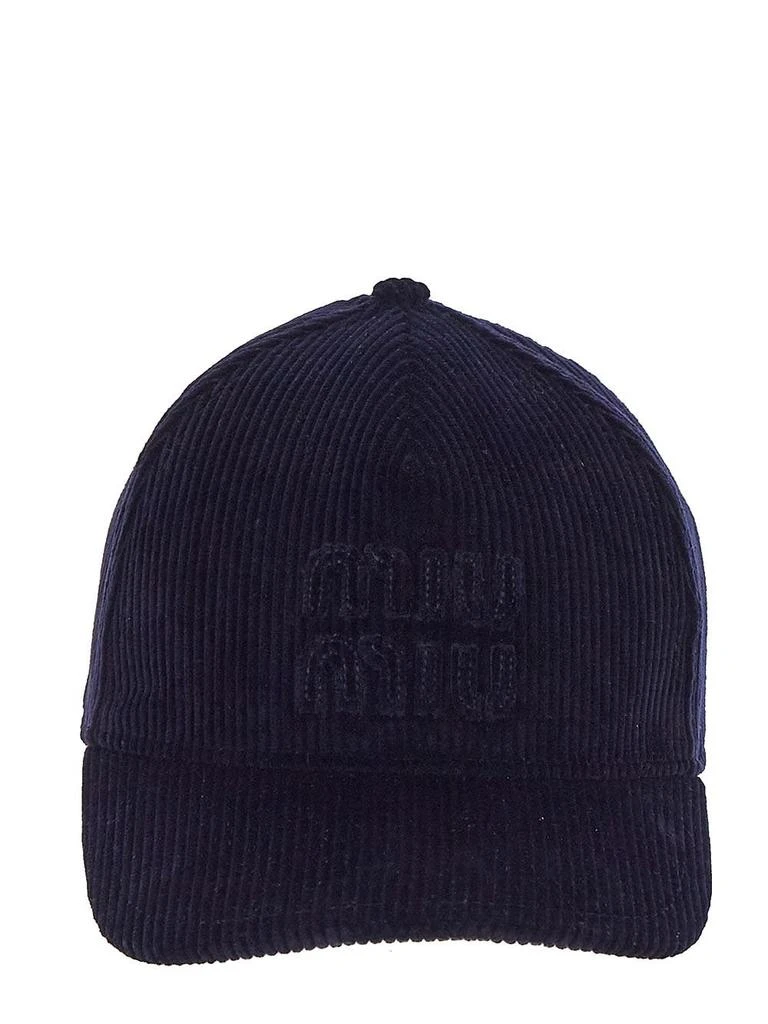 商品Miu Miu|Corduroy Baseball Cap,价格¥3060,第1张图片