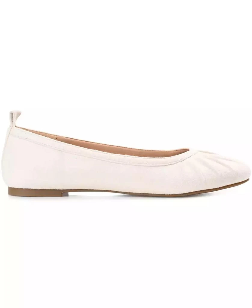 商品Journee Collection|Women's Tannya Ruched Ballet Flats,价格¥221,第2张图片详细描述