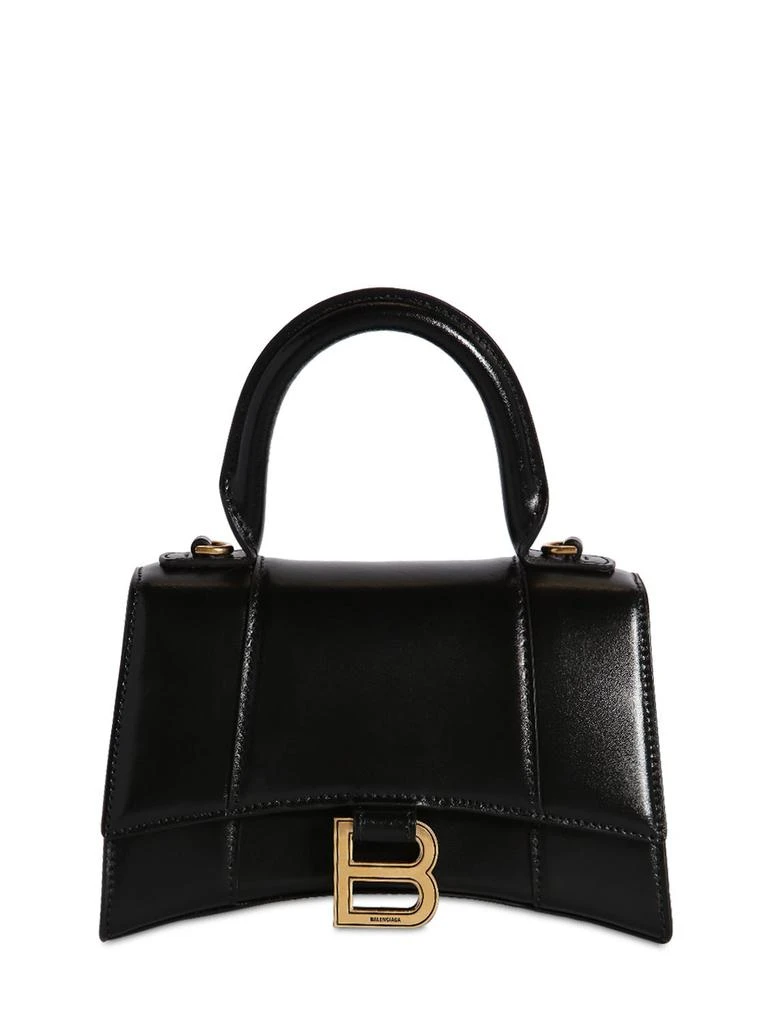 商品Balenciaga|Xs Hourglass Smooth Leather Bag,价格¥18398,第1张图片