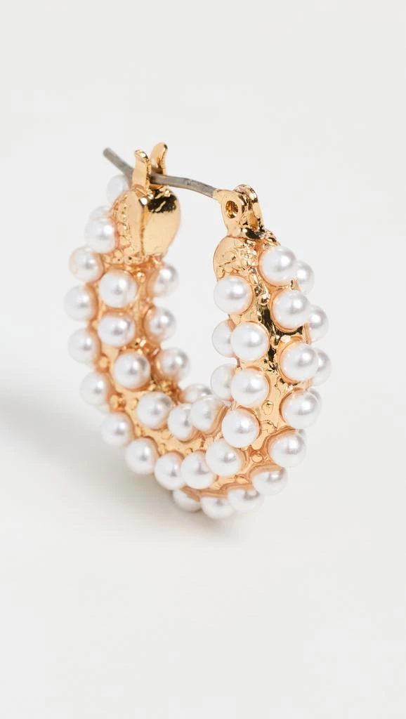 商品Kenneth Jay Lane|Pearl Loop Earrings,价格¥365,第3张图片详细描述