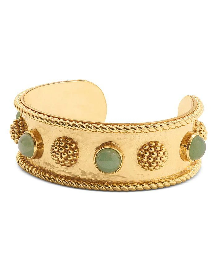 商品Capucine De Wulf|Berry & Jade Cuff Bracelet in 18K Gold Plated,价格¥1309,第3张图片详细描述