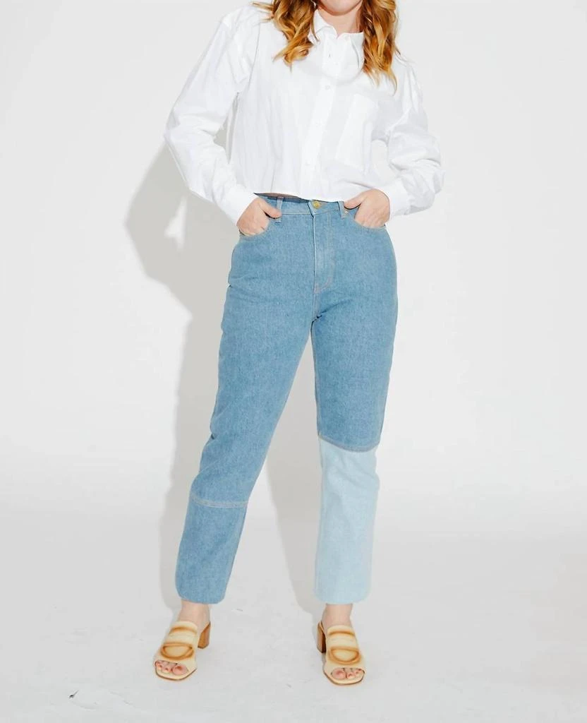 商品Ganni|Ganni - Cutline Denim Swigy Pants,价格¥1643,第4张图片详细描述