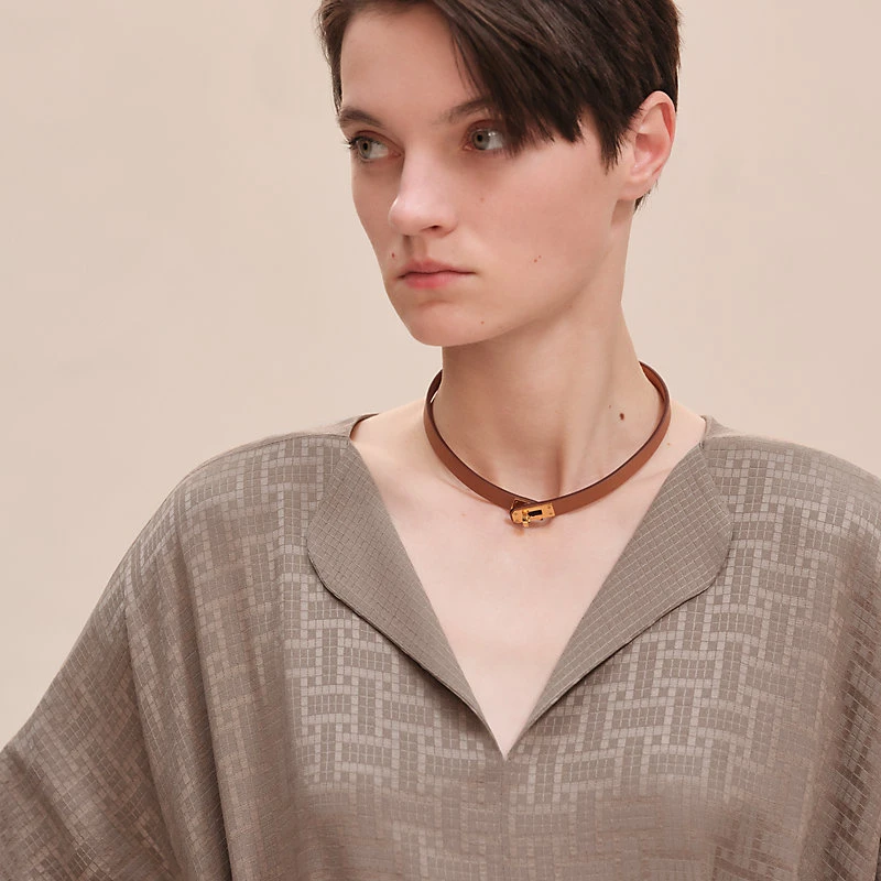 Hermes/爱马仕 女士灰色真丝连衣裙 商品