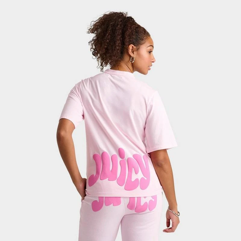 商品Juicy Couture|Women's Juicy Couture Wave Oversized T-Shirt,价格¥149,第1张图片