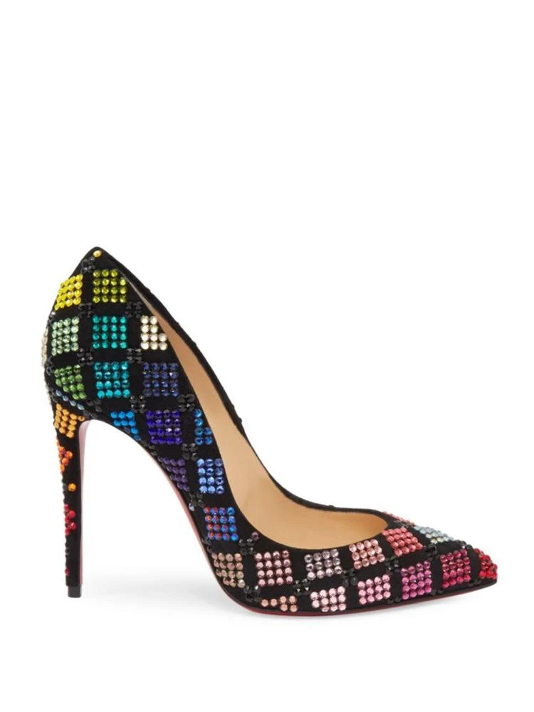 商品Christian Louboutin|Arletta 100 VV Strass Harlequin Pumps,价格¥17960,第5张图片详细描述