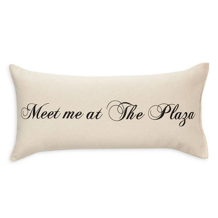 商品The Plaza Hotel|MEET ME AT THE PLAZA Decorative Pillow, 8" x 18",价格¥337,第1张图片