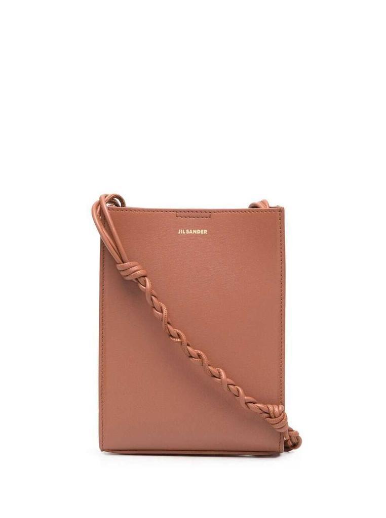 商品Jil Sander|Tangle Mini Brown Leather Crossbody Bag Jil Sander Woman,价格¥3397,第1张图片