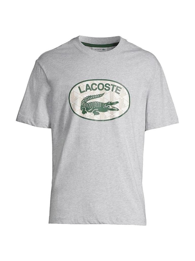 商品Lacoste|Regular-Fit Branded Monogram Print T-Shirt,价格¥394,第1张图片