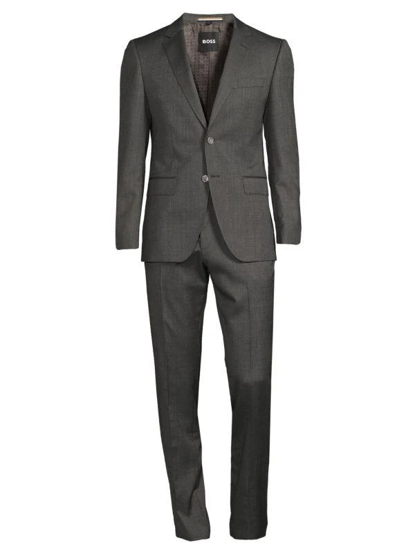 商品Hugo Boss|Slim Fit Woven Wool Blend Suit,价格¥2317,第4张图片详细描述