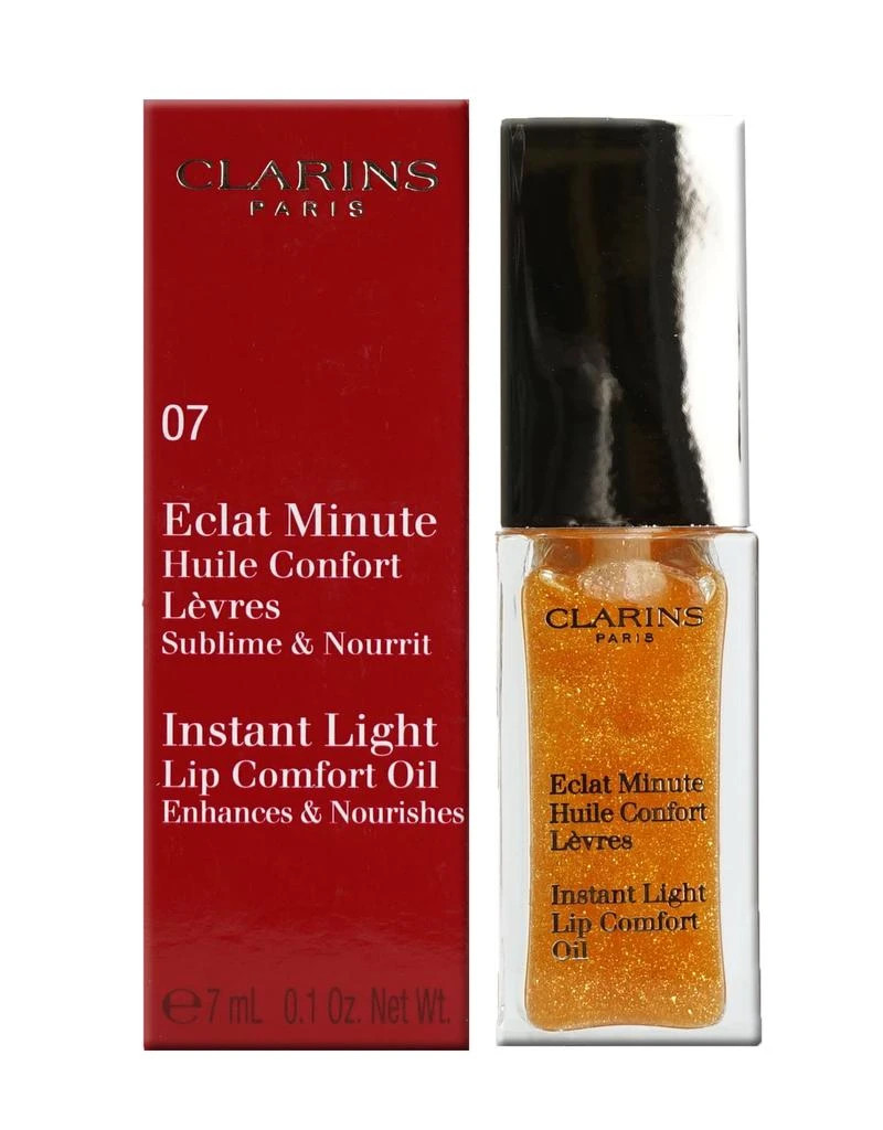 商品Clarins|Instant Light Lip Comfort Oil 07 Honey Glam 0.1 OZ,价格¥120,第1张图片