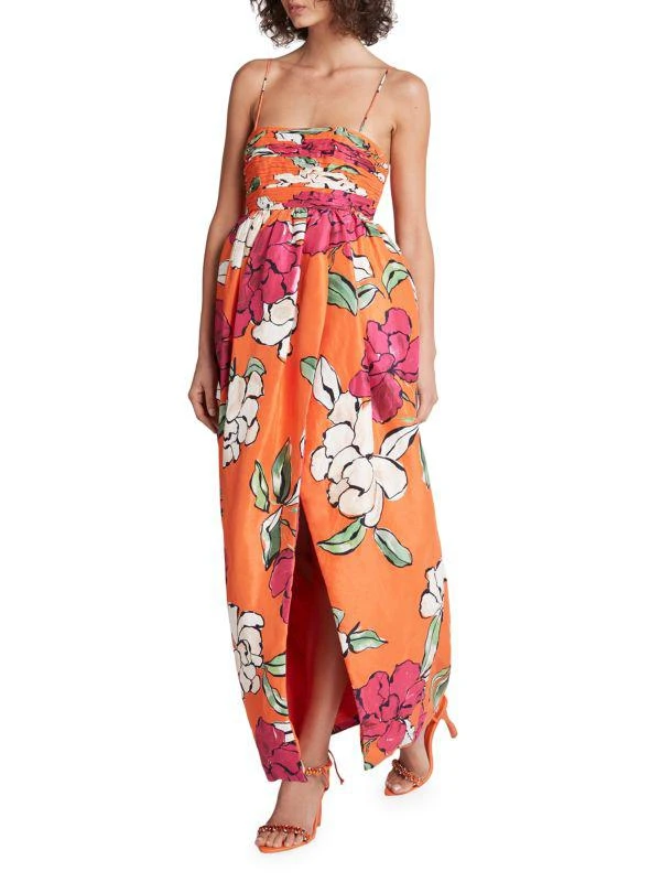 商品Aje|Sculptura Monument Tulip Linen Blend Maxi Dress,价格¥1874,第3张图片详细描述