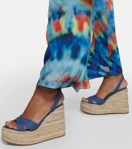 商品Christian Louboutin|Mariza Zeppa棉质帆布草编凉鞋,价格¥8099,第4张图片详细描述