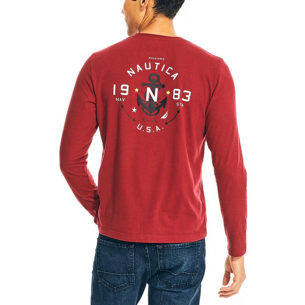 商品Nautica|Men's Sustainably Crafted Graphic Long-Sleeve T-shirt,价格¥366,第4张图片详细描述