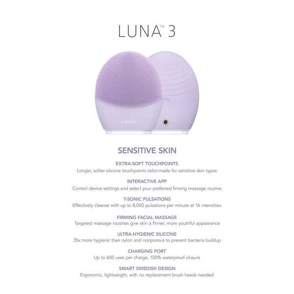 商品Foreo|FOREO LUNA™ 3 for Sensitive Skin,价格¥1779,第4张图片详细描述