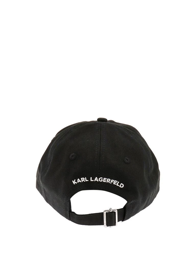 商品Karl Lagerfeld Paris|Karl Lagerfeld K/Ikonik 2.0 Logo Patch Baseball Cap,价格¥477,第2张图片详细描述
