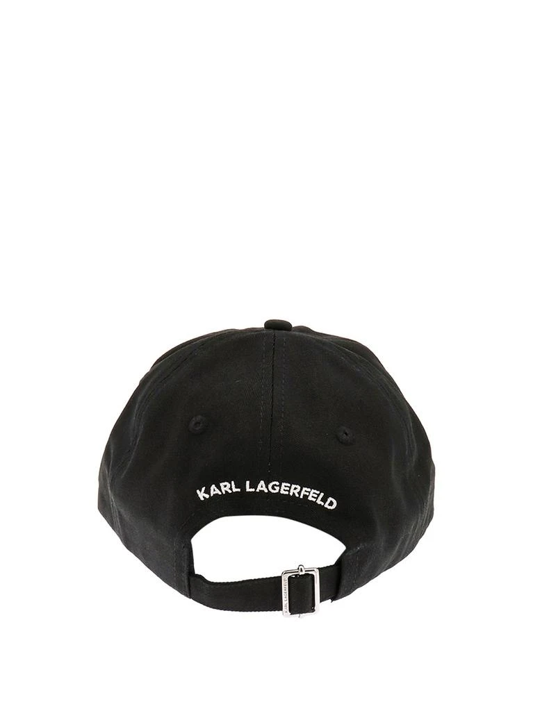 商品Karl Lagerfeld Paris|Karl Lagerfeld K/Ikonik 2.0 Logo Patch Baseball Cap,价格¥398,第2张图片详细描述