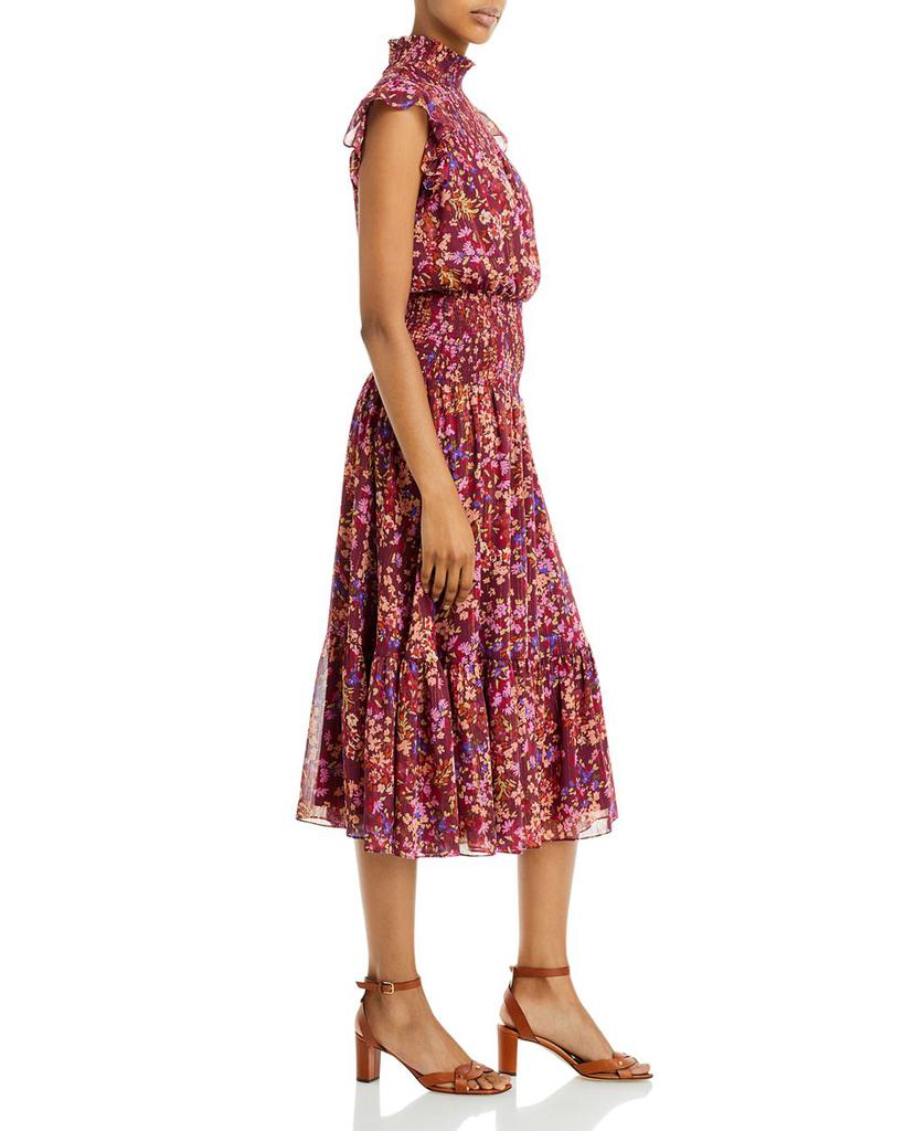 Floral Print Smocked Midi Dress - 100% Exclusive商品第4张图片规格展示