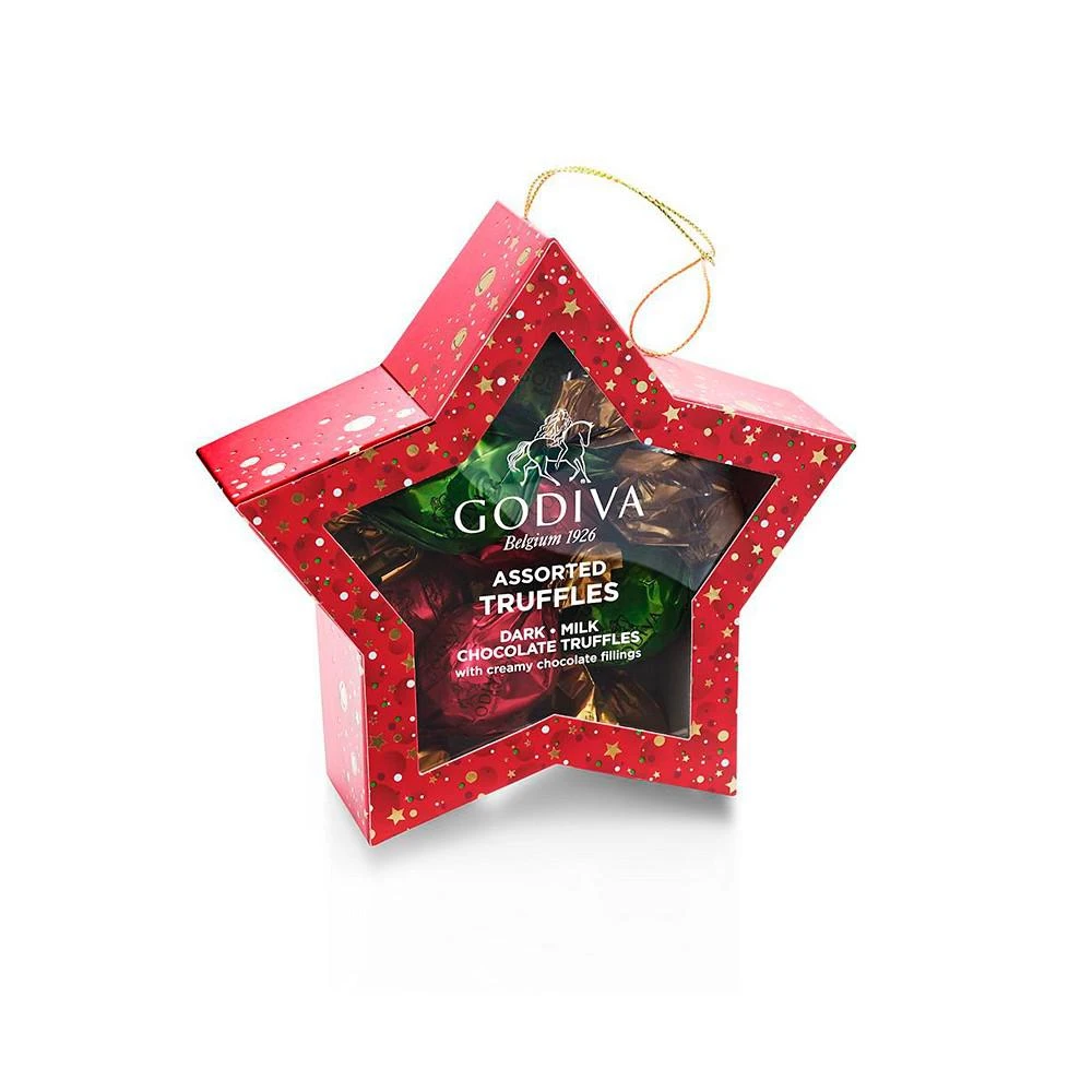 商品Godiva|Ornament Star Chocolate Gift Box, 10 Piece Set,价格¥93,第2张图片详细描述