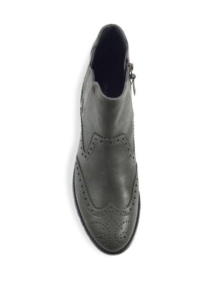 商品Stuart Weitzman|Wing It Leather Wing-Tip Ankle Boots,价格¥1494,第4张图片详细描述