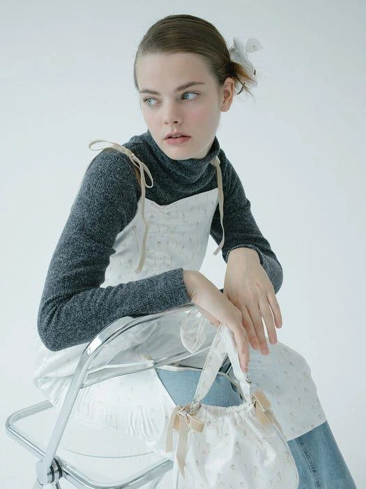 商品LOOM LOOM|Ruched Slip Dress (Flower Line)(White),价格¥1088,第1张图片