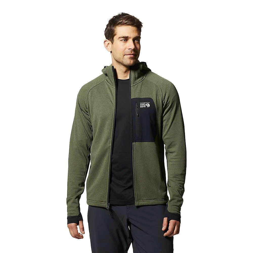 商品Mountain Hardwear|Mountain Hardwear Men's Polartec Power Grid Full Zip Hoody,价格¥1318,第2张图片详细描述