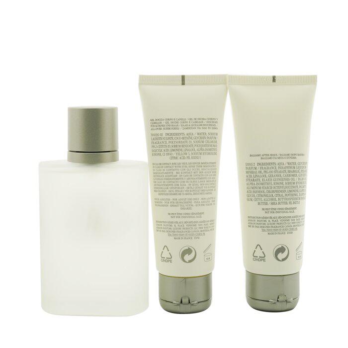 Giorgio Armani 寄情男士香氛套装：淡香水 100ml/3.4oz + 沐浴露 75ml/2.5oz + 须后膏 75ml/2.5oz 3pcs商品第3张图片规格展示