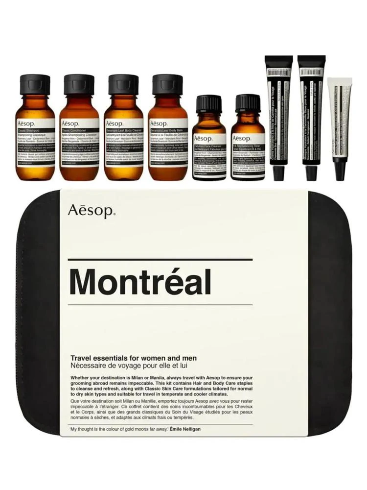 商品Aesop|Aesop - Montreal Nine-Piece Travel Grooming Set,价格¥526,第1张图片