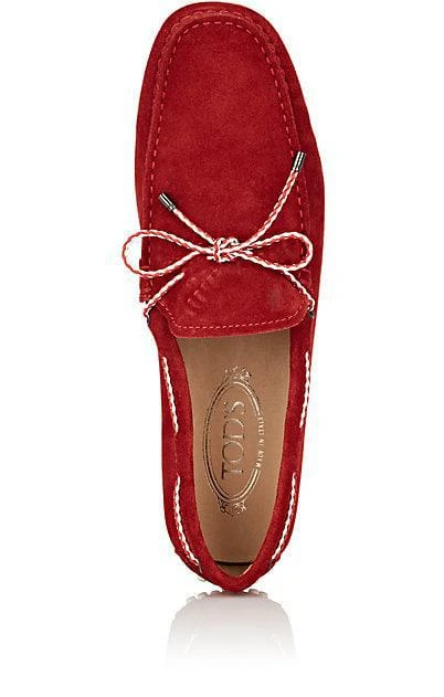 商品Tod's|Braided-Tie Suede Drivers,价格¥1072,第4张图片详细描述