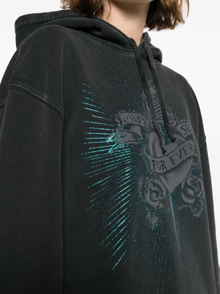 商品Jean Paul Gaultier|JEAN PAUL GAULTIER - Printed Cotton Hoodie,价格¥1979,第4张图片详细描述