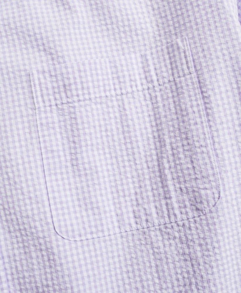 Regent Regular-Fit Sport Shirt, Seersucker Gingham商品第3张图片规格展示