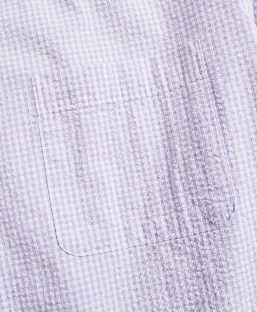 商品Brooks Brothers|Regent Regular-Fit Sport Shirt, Seersucker Gingham,价格¥662,第3张图片详细描述