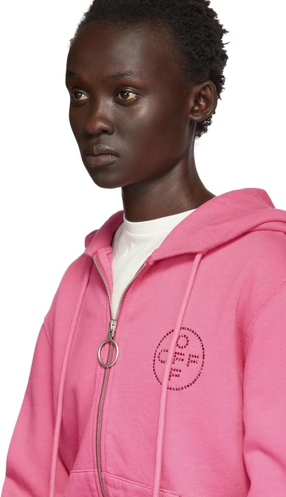 商品Off-White|Pink Cross Zip Hoodie,价格¥2825,第4张图片详细描述