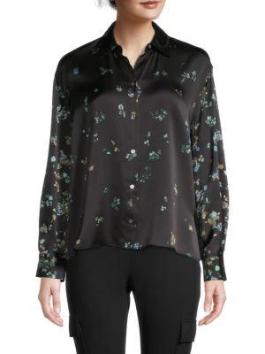 商品Vince|Printed Silk Blouse,价格¥1197,第1张图片