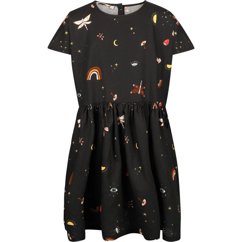 商品Munster|Oversize fairytale mystic digital black dress with pockets,价格¥537,第1张图片