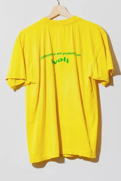 商品Urban Outfitters|Vintage 1990s Rhythmysta Electronic Music Festival Graphic Yellow T-Shirt,价格¥761,第2张图片详细描述