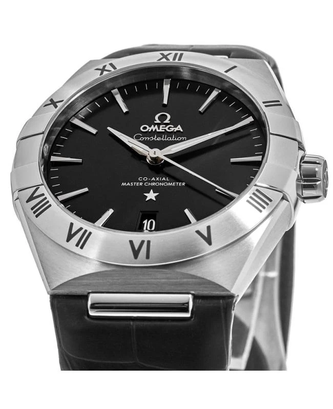 商品Omega|Omega Constellation Co-Axial Master Chronometer Black Dial Black Leather Strap Men&apos;s Watch 131.13.39.20.01.001,价格¥34940,第2张图片详细描述