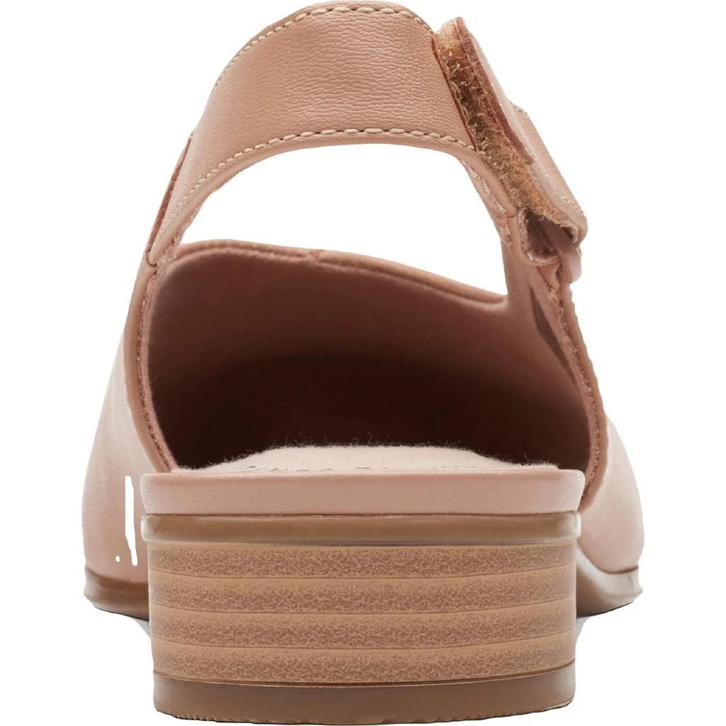 商品Clarks|Clarks Collection Women's Juliet Pull Leather Slingback Block Heel Loafers,价格¥140,第3张图片详细描述