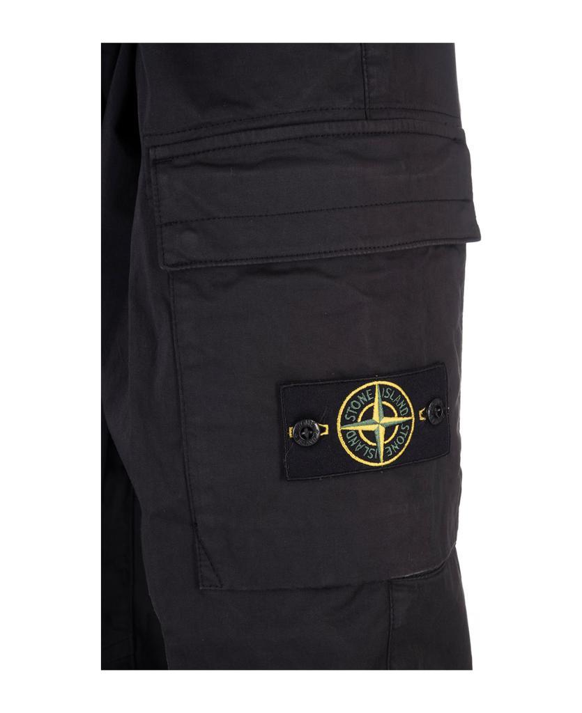 商品Stone Island|Man Black Cargo Trousers,价格¥2263,第5张图片详细描述