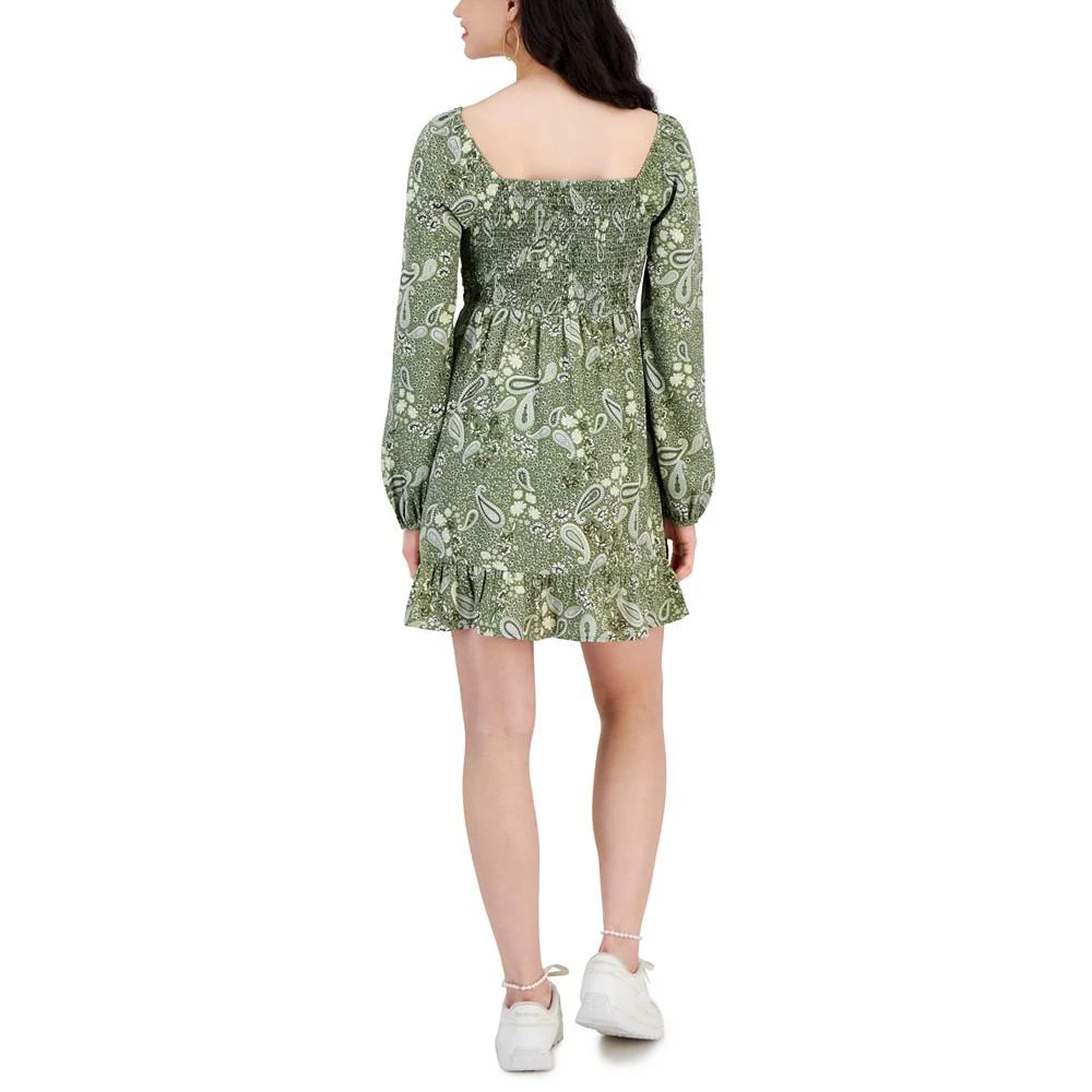 商品Planet Gold|Juniors' Lace-Trim Ruffled-Hem Dress,价格¥108,第2张图片详细描述