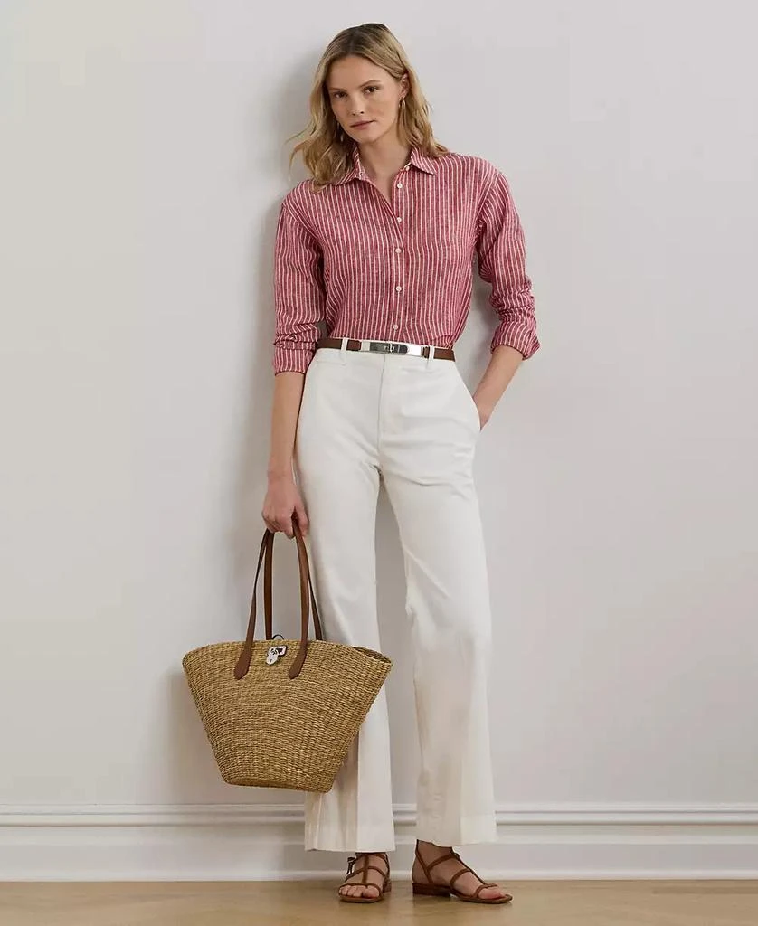 商品Ralph Lauren|Women's Relaxed-Fit Striped Linen Shirt, P/XS-3X,价格¥553,第4张图片详细描述