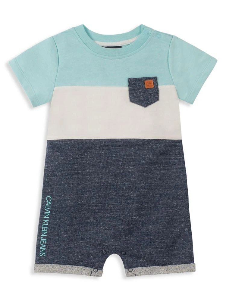 商品Calvin Klein|Baby Boy's Colorblock Cotton Blend Shortalls,价格¥92,第1张图片