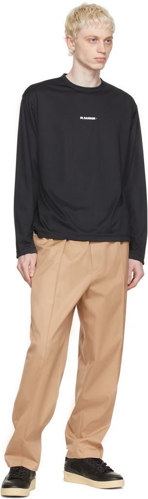 商品Jil Sander|Black Polyester Long Sleeve T-Shirt,价格¥2833,第6张图片详细描述