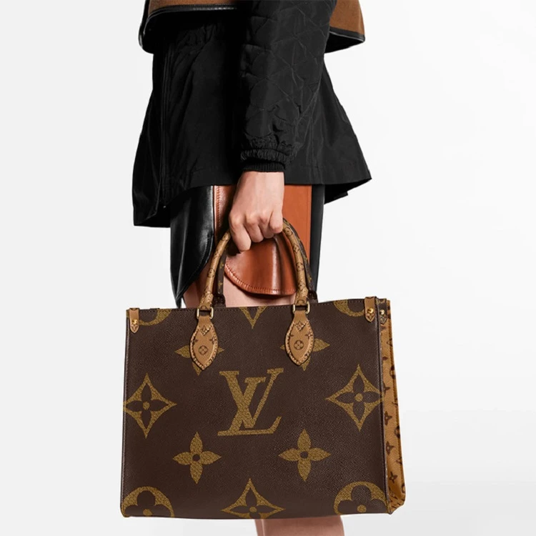 Louis Vuitton 路易威登 ONTHEGO女士涂层帆布敞口单肩手提包M45321 送礼好物 商品