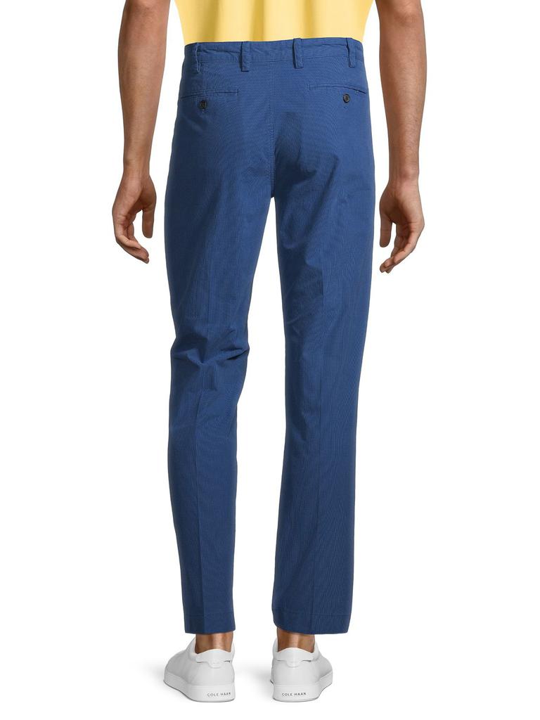 Slim-Fit Textured Flat-Front Pants商品第2张图片规格展示