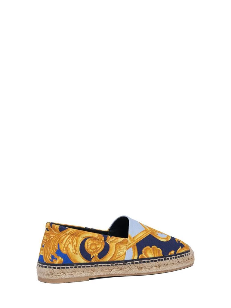 商品Versace|Heritage Print Cotton Canvas Espadrilles,价格¥2537,第3张图片详细描述