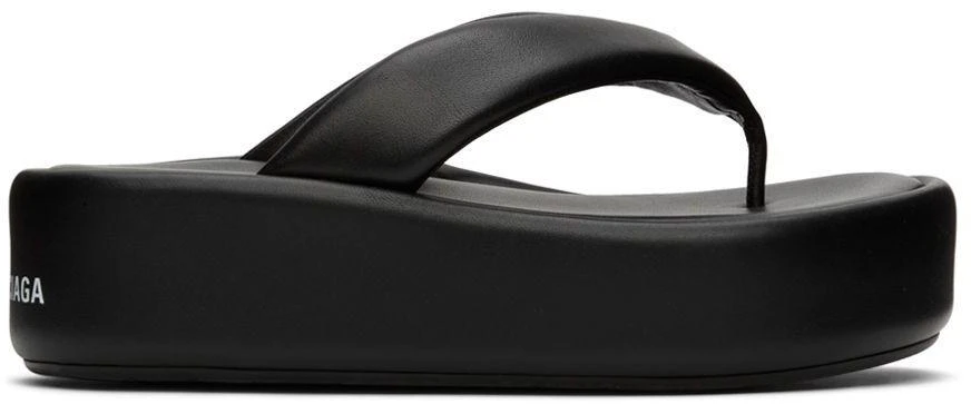 商品Balenciaga|黑色 Rise 人字拖,价格¥2828,第1张图片
