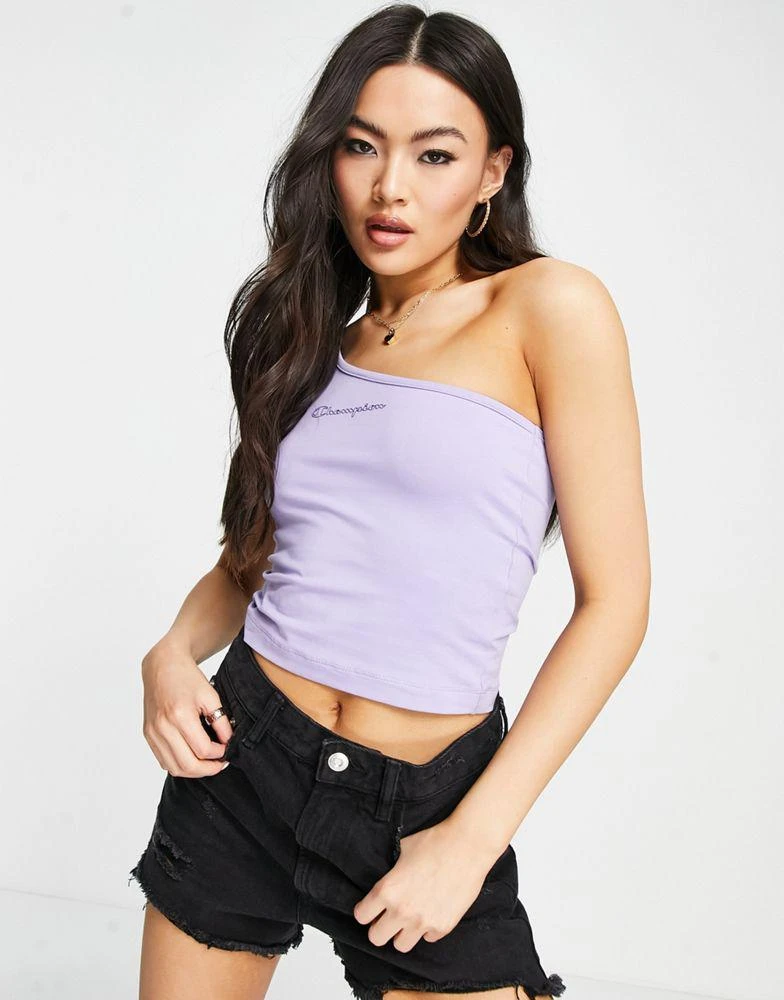 商品CHAMPION|Champion asymmetric top with logo in purple,价格¥117,第1张图片