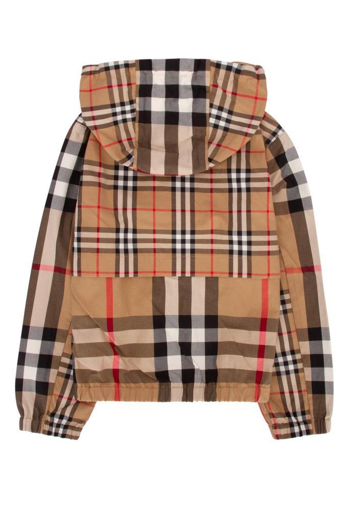 商品Burberry|Burberry Checked Zipped Hooded Jacket,价格¥4640,第4张图片详细描述